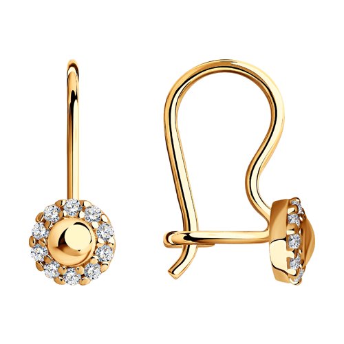 Серьги SOKOLOV - Серебро 925, Фианит (арт. 93020444)