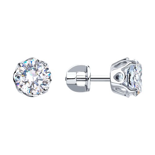 Серьги SOKOLOV - Серебро 925, Фианит (арт. 94025228)