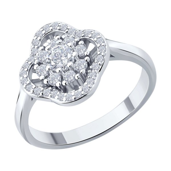 Кольцо SOKOLOV - Серебро 925, Фианит (арт. 94014250-91)