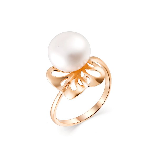 Кольцо ЮК Гранат - Золото 585, Жемчуг культивированный (арт. 11802843)