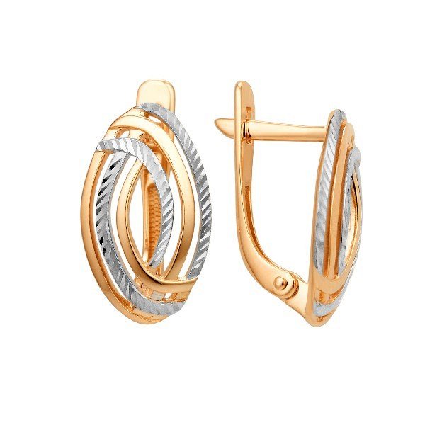 Серьги ЮФ Династия - Золото 375 (арт. 001792-5012)