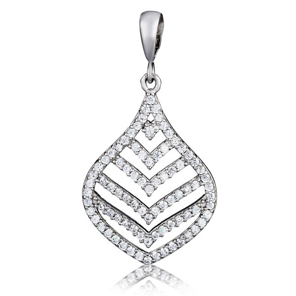 Подвеска Галатея - Серебро 925, Фианит (арт. 4282.1)