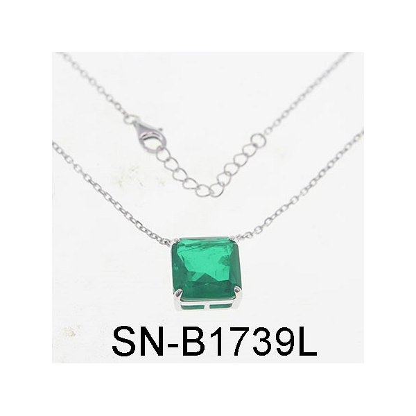 Колье Фиделис - Серебро 925, Фианит (арт. SN-B1739-gr)