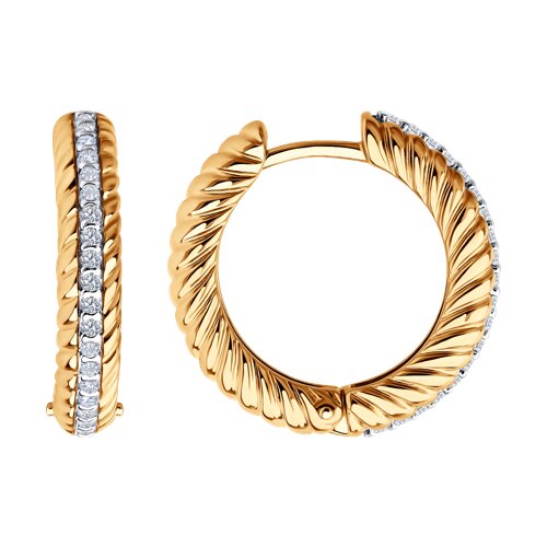 Серьги Diamant - Серебро 925, Фианит (арт. 93-120-02161-1)