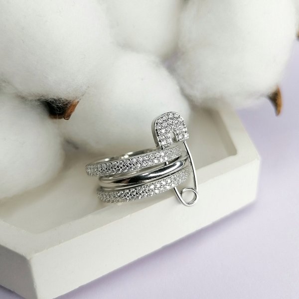 Кольцо Галатея - Серебро 925, Фианит (арт. 2835.1)