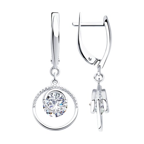 Серьги SOKOLOV - Серебро 925, Фианит (арт. 94023433)