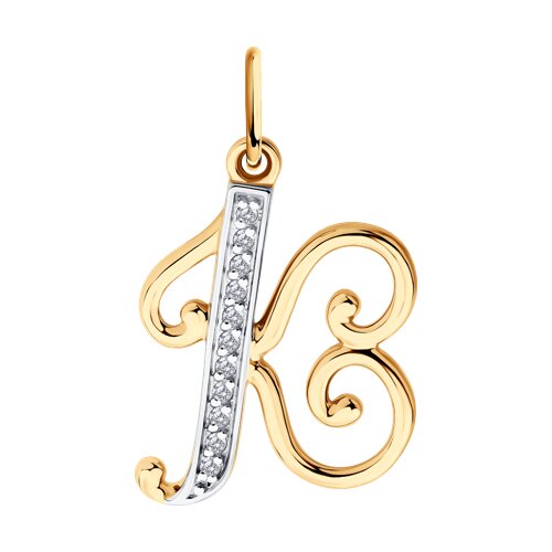 Подвеска Diamant - Золото 585, Фианит (арт. 51-130-02892-1)