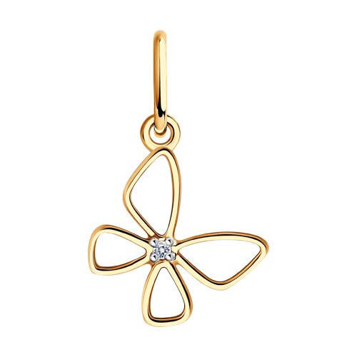 Подвеска SOKOLOV - Золото 585, Фианит (арт. 036509)