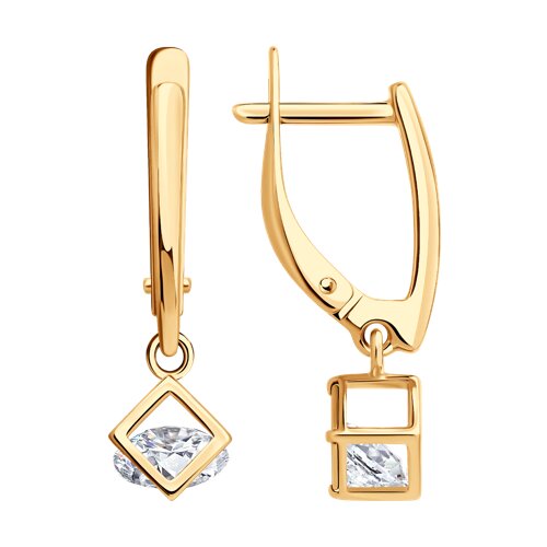 Серьги SOKOLOV - Серебро 925, Фианит (арт. 93022461)