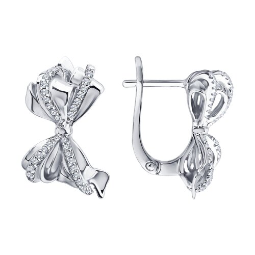 Серьги SOKOLOV - Серебро 925, Фианит (арт. 94027606-91)