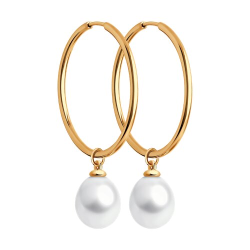 Серьги Diamant - Серебро 925, Жемчуг культивированный (арт. 93-324-01948-1)