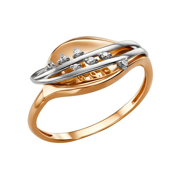 Кольцо ЮФ Династия - Золото 375, Фианит (арт. 018011-5102)