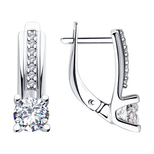 Серьги SOKOLOV - Серебро 925, Фианит (арт. 94025674)