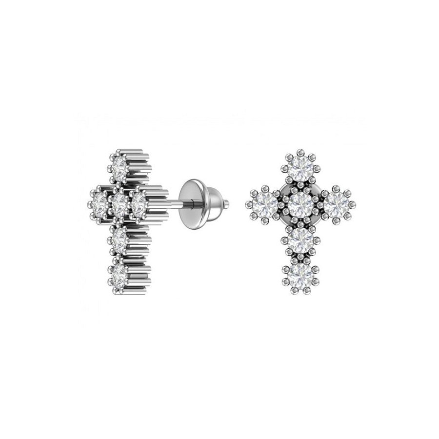 Серьги POKROVSKY - Серебро 925, Фианит (арт. 6001139-00205)