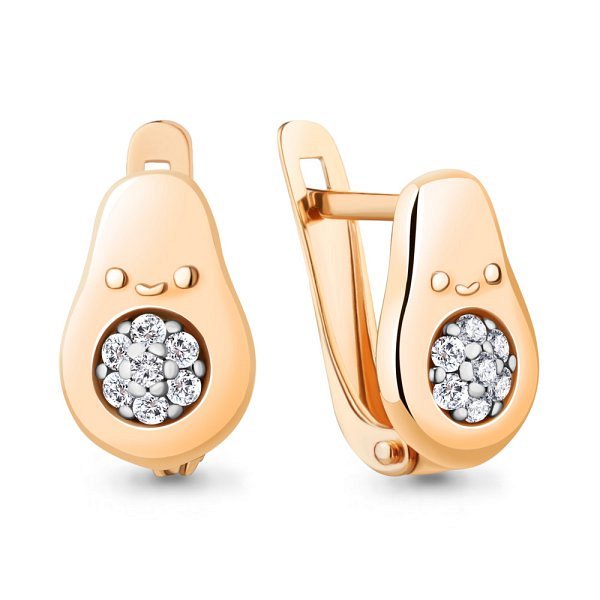 Серьги Аквамарин - Серебро 925, Фианит (арт. 49338А.6)