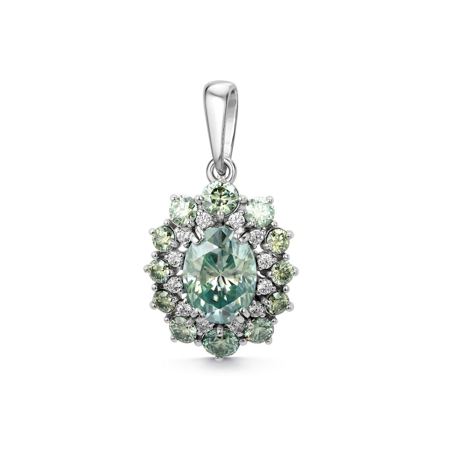 Подвеска Дар - Серебро 925, Синтетический муассанит (арт. П-5166рс1613900)