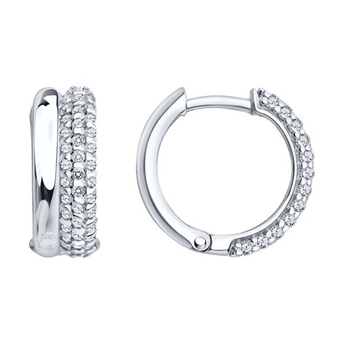 Серьги SOKOLOV - Серебро 925, Фианит (арт. 94027512)