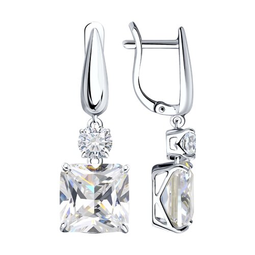 Серьги SOKOLOV - Серебро 925, Фианит (арт. 94022278)