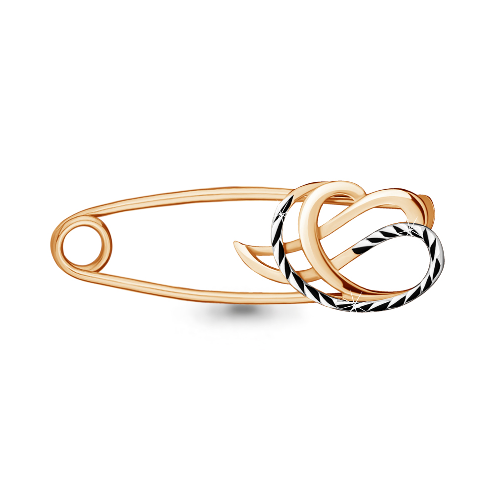 Булавка Аквамарин - Серебро 925 (арт. 72586.6)