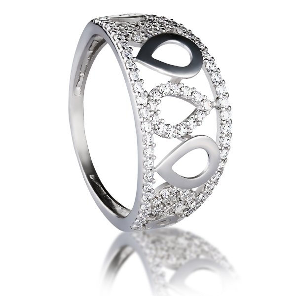 Кольцо Галатея - Серебро 925, Фианит (арт. 2578.1)