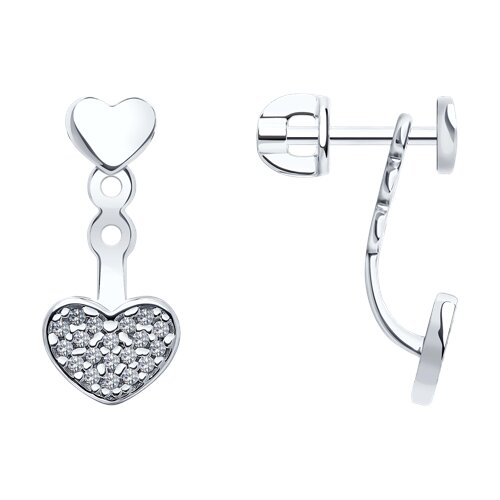 Серьги SOKOLOV - Серебро 925, Фианит (арт. 94025910)