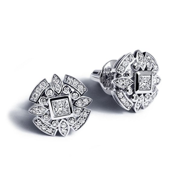 Серьги Platinum Lab. - Платина 950 (арт. ПС-275-01)