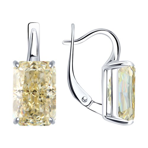 Серьги SOKOLOV - Серебро 925, Фианит (арт. 94027506)