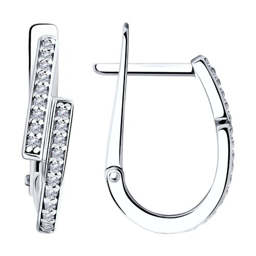 Серьги SOKOLOV - Серебро 925, Фианит (арт. 94025696)