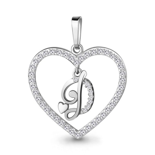 Подвеска Аквамарин - Серебро 925, Фианит (арт. 24686А.5)