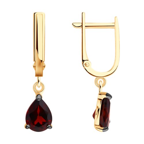 Серьги SOKOLOV - Серебро 925, Гранат (арт. 92023151)