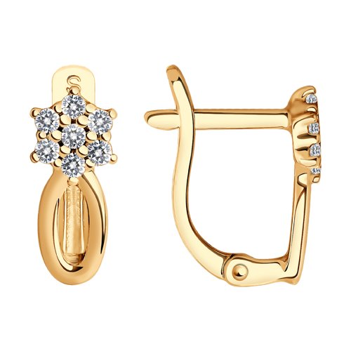 Серьги SOKOLOV - Серебро 925, Фианит (арт. 93020482)