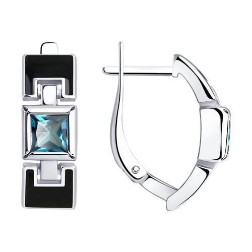 Серьги SOKOLOV - Серебро 925, Синтетический ситалл , Эмаль (арт. 92022232)