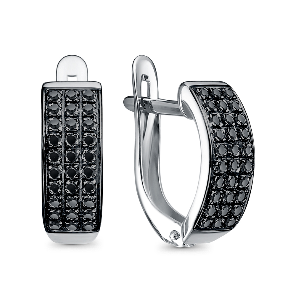 Серьги Иллада - Серебро 925, Фианит (арт. с122624-5)