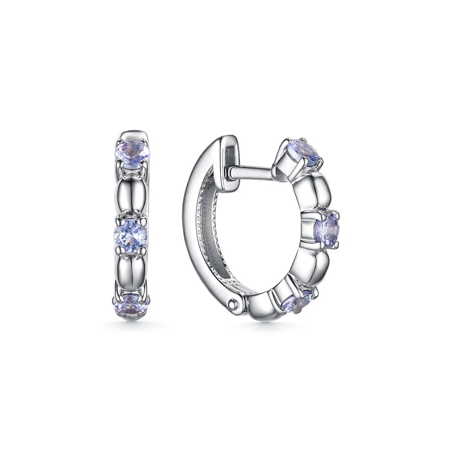 Серьги Дар - Серебро 925, Танзанит (арт. С-5077рс464)
