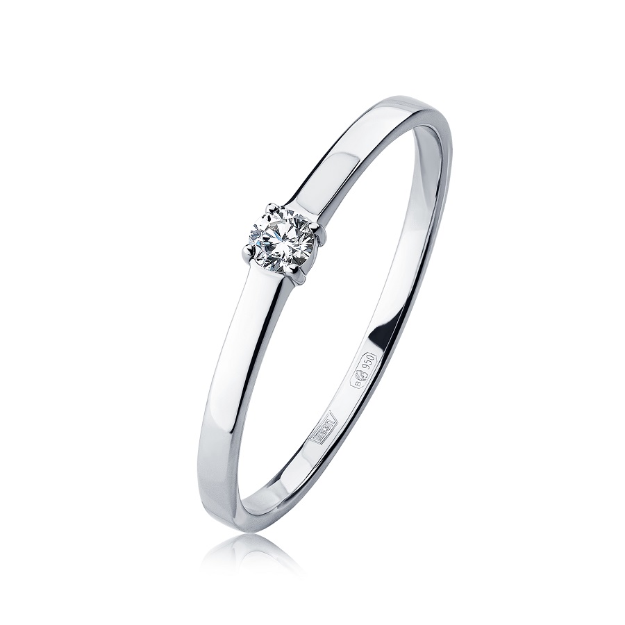 Кольцо Platinum Lab. - Платина 950, Бриллиант (арт. ПК-008-01)