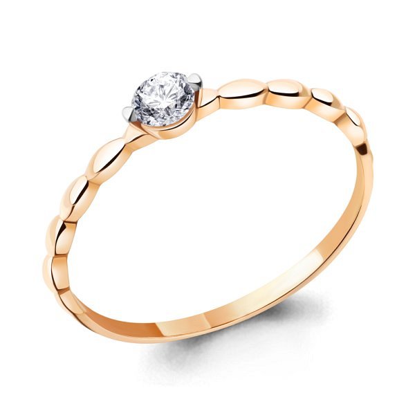 Кольцо Аквамарин - Серебро 925, Фианит (арт. 67177А.6)