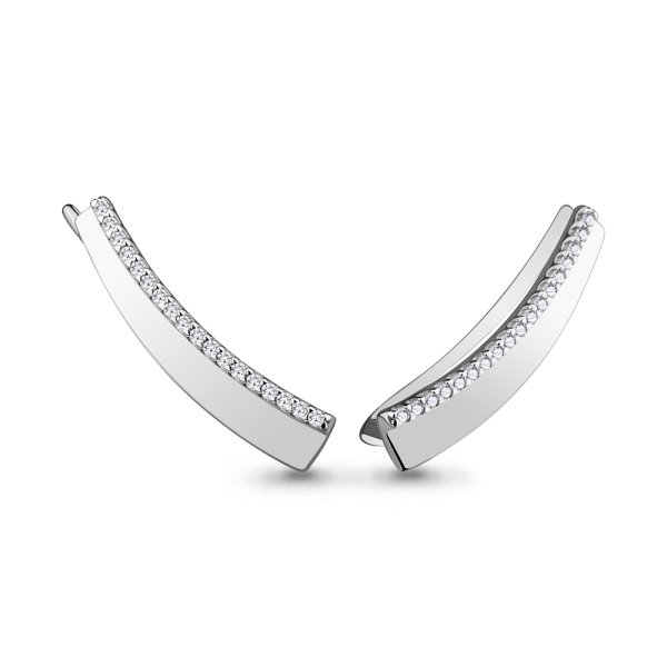 Серьги Аквамарин - Серебро 925, Фианит (арт. 45502А.5)