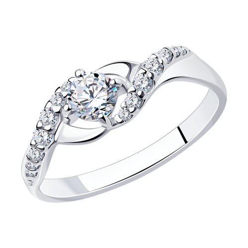 Кольцо SOKOLOV - Серебро 925, Фианит (арт. 94012201)