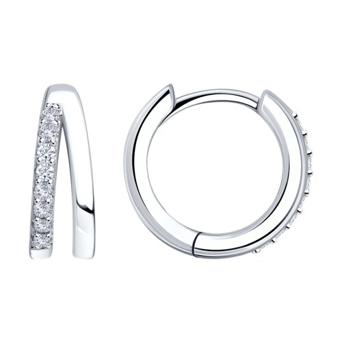 Серьги SOKOLOV - Серебро 925, Фианит (арт. 94027189-91)