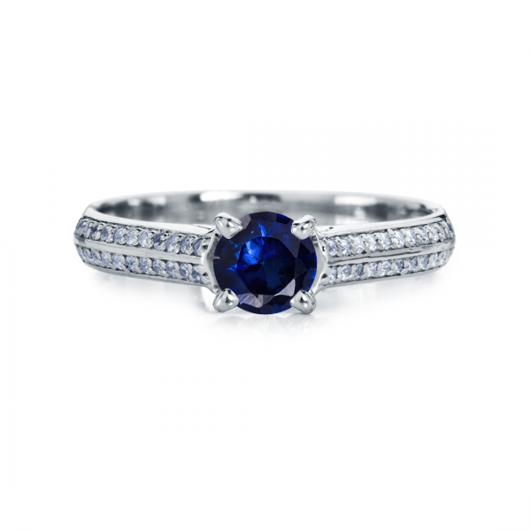 Кольцо Platinum Lab. - Платина 950, Сапфир (арт. ПК-032С-01)