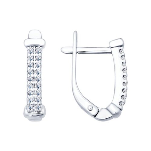 Серьги SOKOLOV - Серебро 925, Фианит (арт. 94021783)