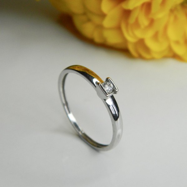 Кольцо Галатея - Серебро 925, Фианит (арт. 2872.1)