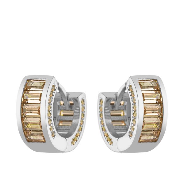 Серьги Фиделис - Серебро 925, Фианит (арт. CAS3152E-ye)