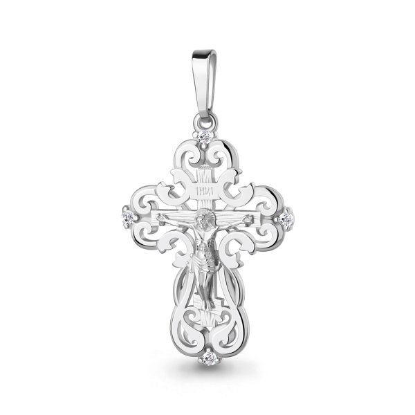 Подвеска Аквамарин - Серебро 925, Фианит (арт. 22351А.5)