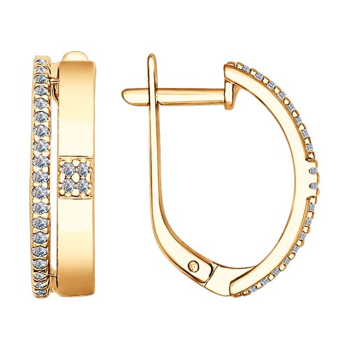 Серьги SOKOLOV - Серебро 925, Фианит (арт. 93021059)