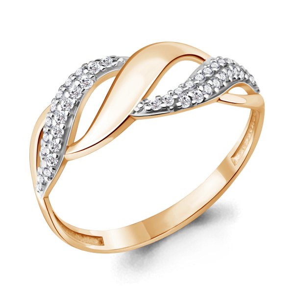 Кольцо Аквамарин - Золото 375, Фианит (арт. 63175А.8)