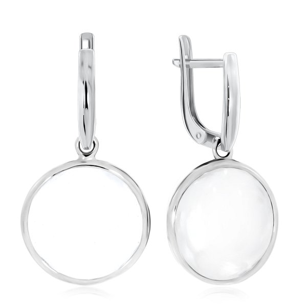 Серьги KRASNOE - Серебро 925, Горный хрусталь (арт. 2340522956)