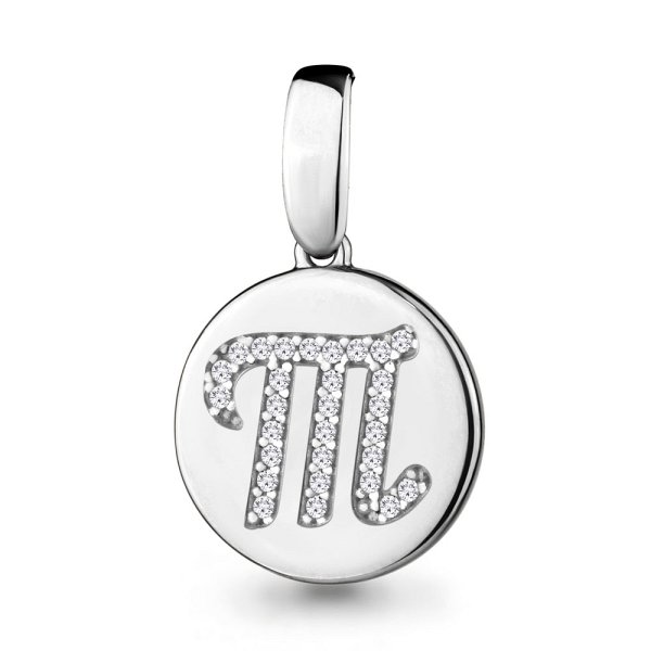 Подвеска Аквамарин - Серебро 925, Фианит (арт. 24030А.5)