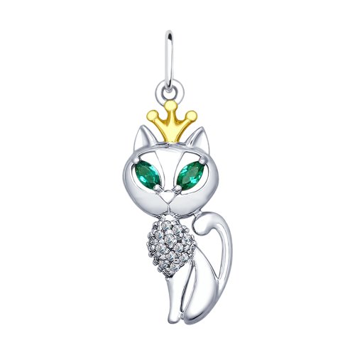 Подвеска SOKOLOV - Серебро 925, Фианит (арт. 94031877)