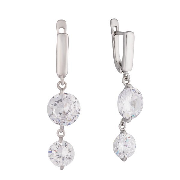 Серьги Мастер Клио - Серебро 925, Фианит (арт. 22С0096С)